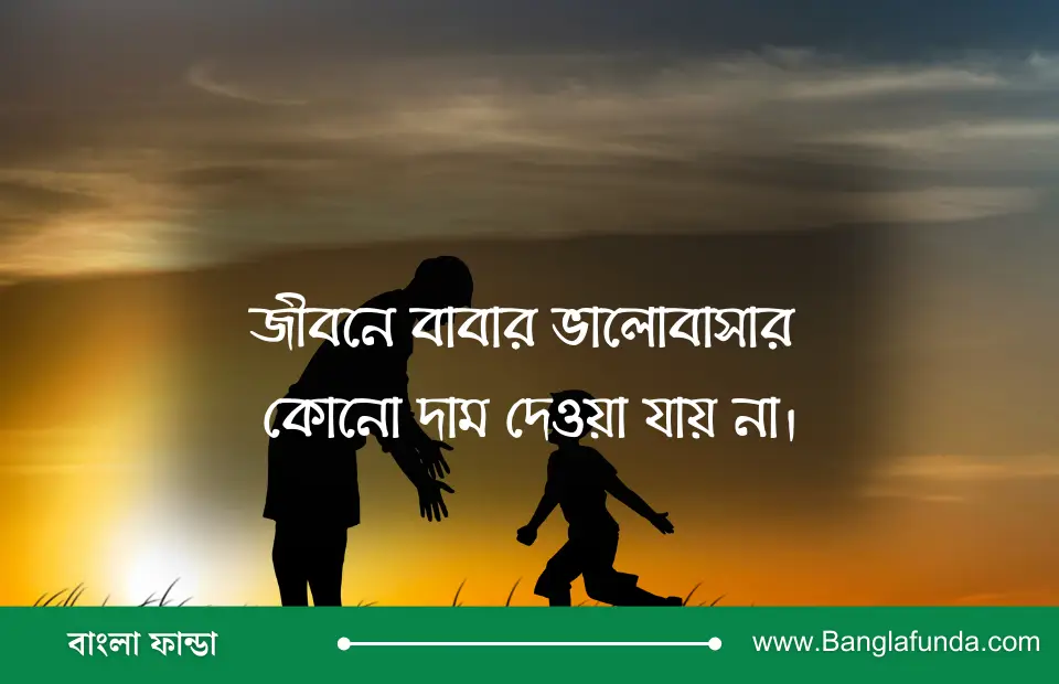 জীবনে বাবার ভালোবাসার কোনো দাম দেওয়া যায় না