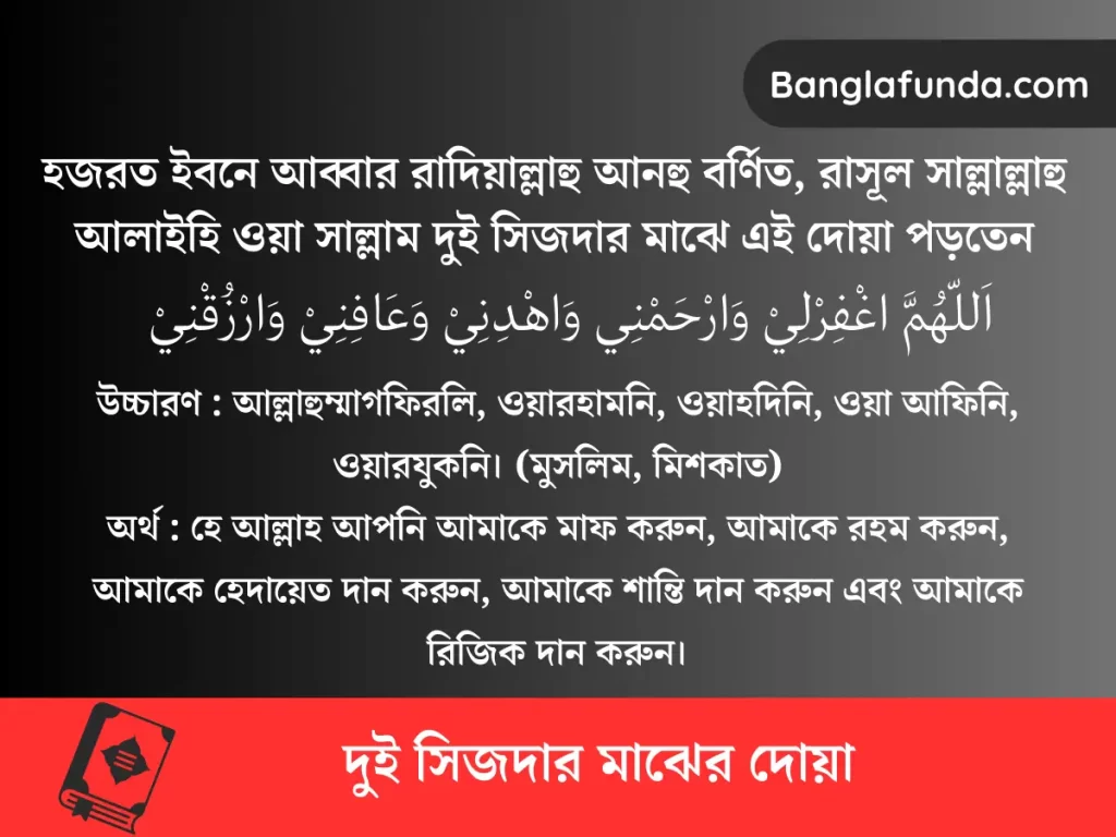 দুই সিজদার মাঝের দোয়া ছবি