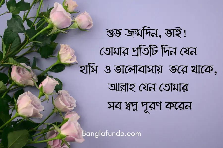 ছোট ভাইয়ের জন্মদিনের শুভেচ্ছা